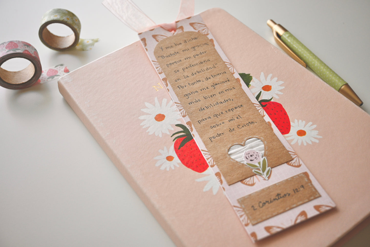 2 Corintios 12:9 | Handmade Bookmark