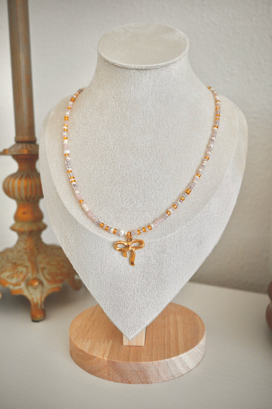 Delicate Bow Neckalce
